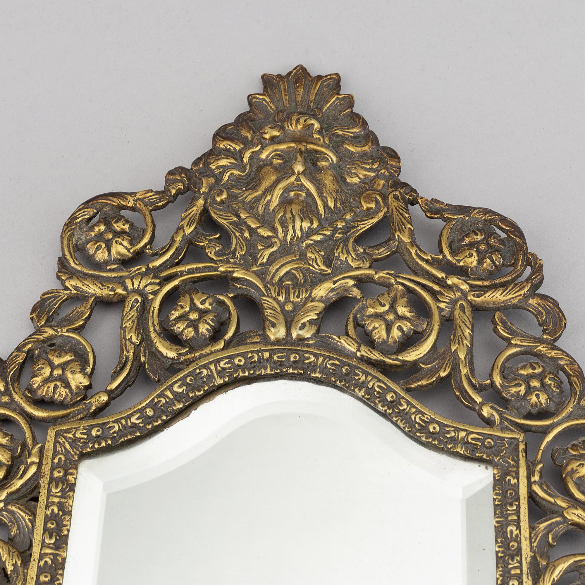 Speglar, ett par, barockstil, 1800-tal.