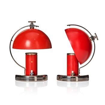 206. Erik Tidstrand, a pair of table lamps, modell "29379", Nordiska Kompaniet 1930s.