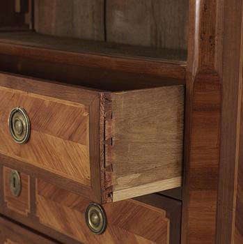 A Louis XVI late 18th century commode, stamped by J C Stumpff.