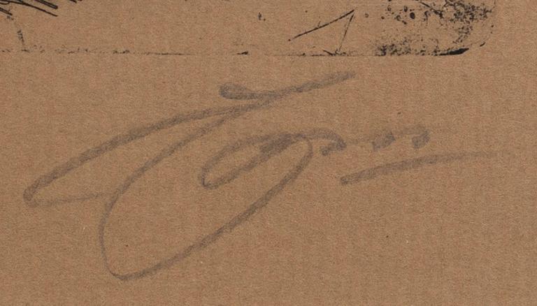 Anders Zorn, a signed etching form 1919.