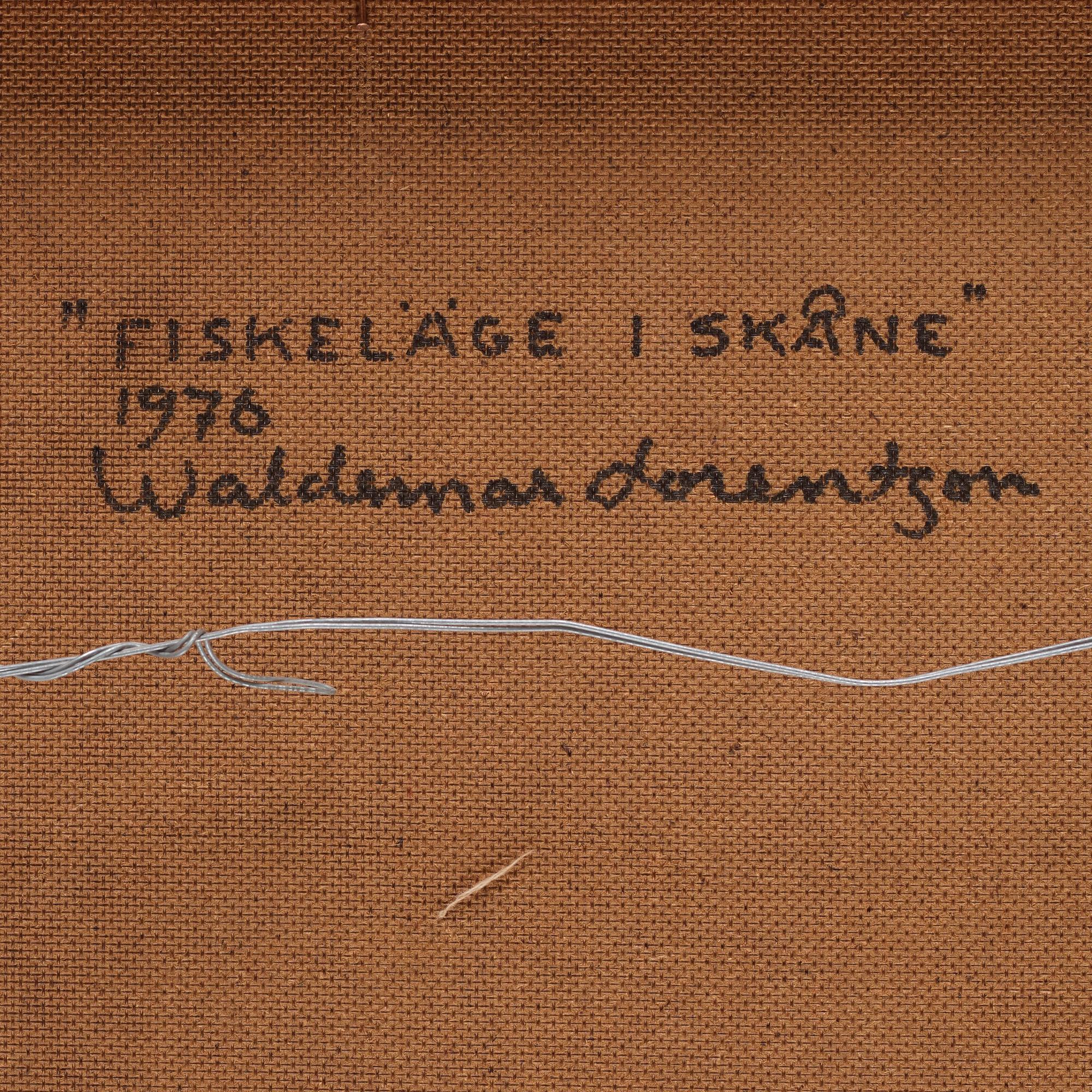 Waldemar Lorentzon, "Fiskeläge i Skåne".