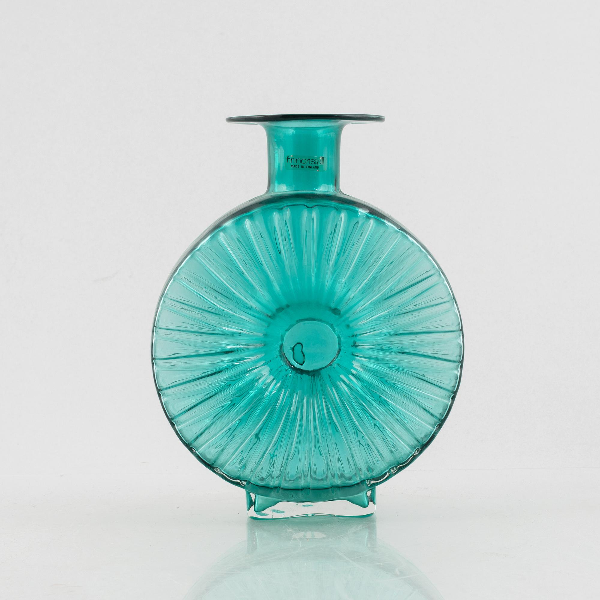 Helena Tynell, a 'Solflaskan'  vase, Finncristall, Finland.