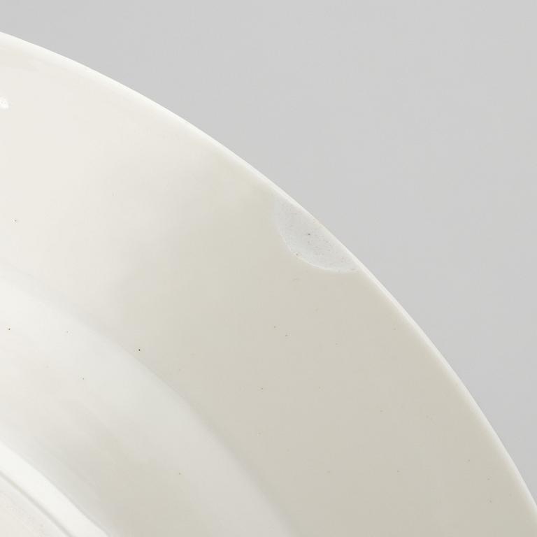 A 'Blue Fluted Plain' porcelain dish, Royal Copenhagen, model '106' 1898-1923.
