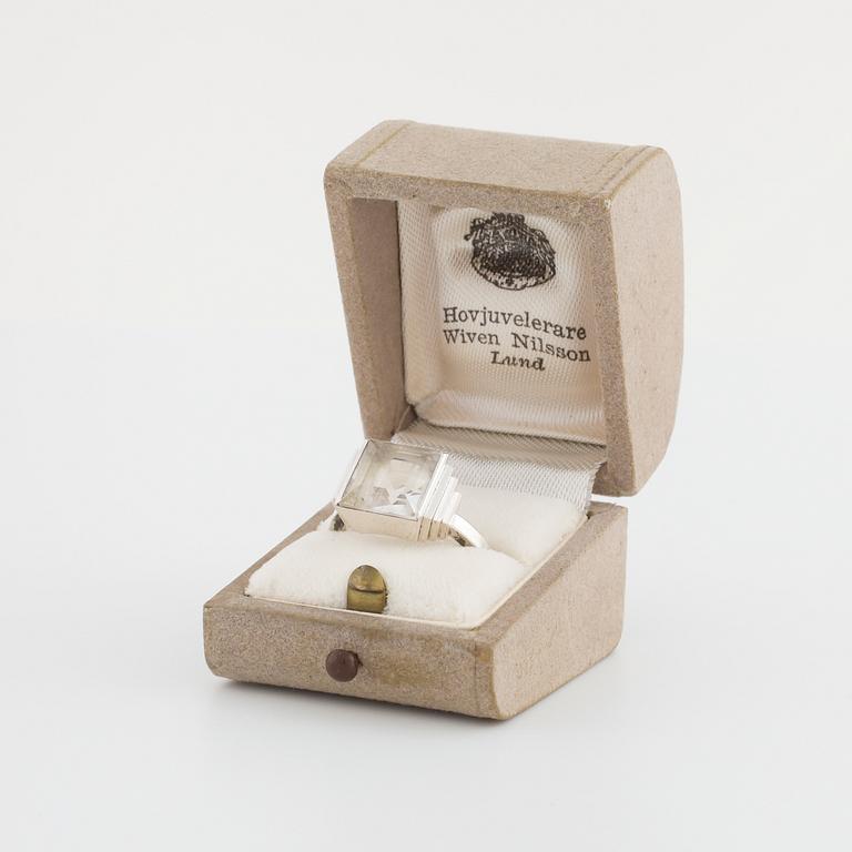 WIWEN NILSSON, Lund, 1959, a rock crystal ring.