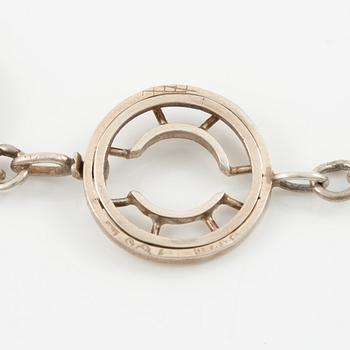Lars Arby, two necklaces, sterling silver, Gothenburg 1965 and 1967.