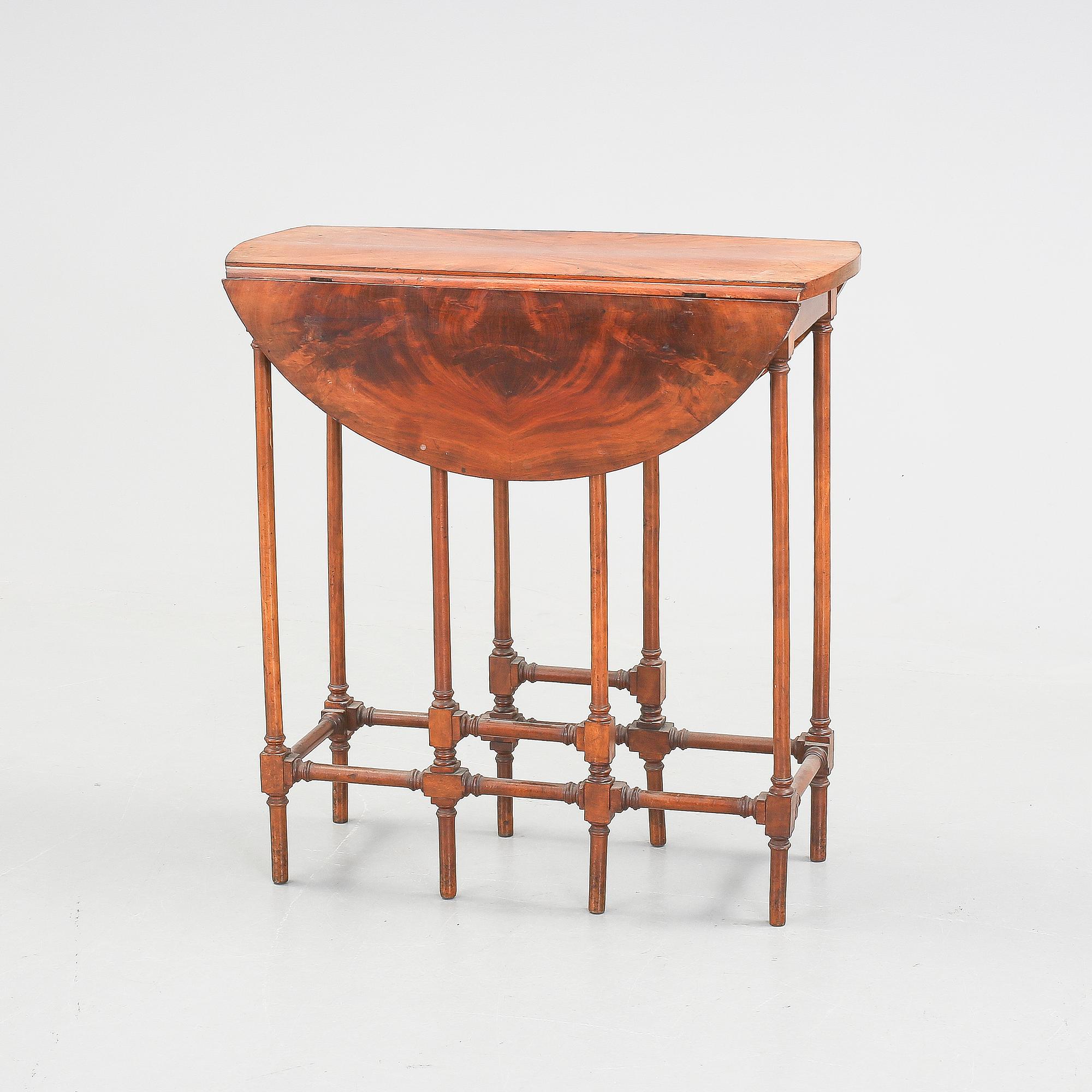 Folding table, late 19th century.