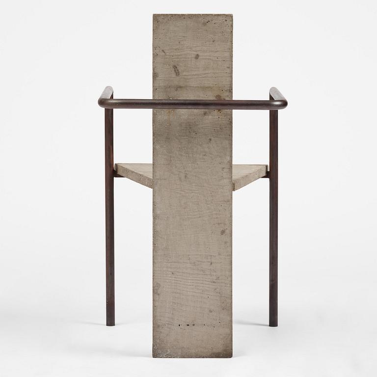 Jonas Bohlin, karmstol, "Concrete", ed. 86/100, Källemo, Värnamo, efter 1981.