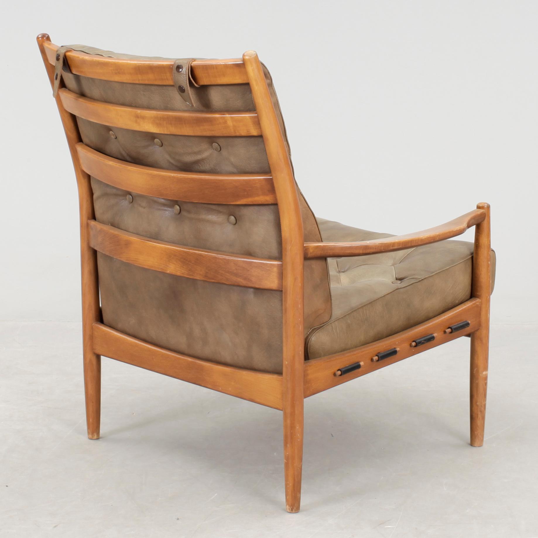 FÅTÖLJ, "Läckö", Ingemar Thillmark för OPE, 1900-talets andra hälft.