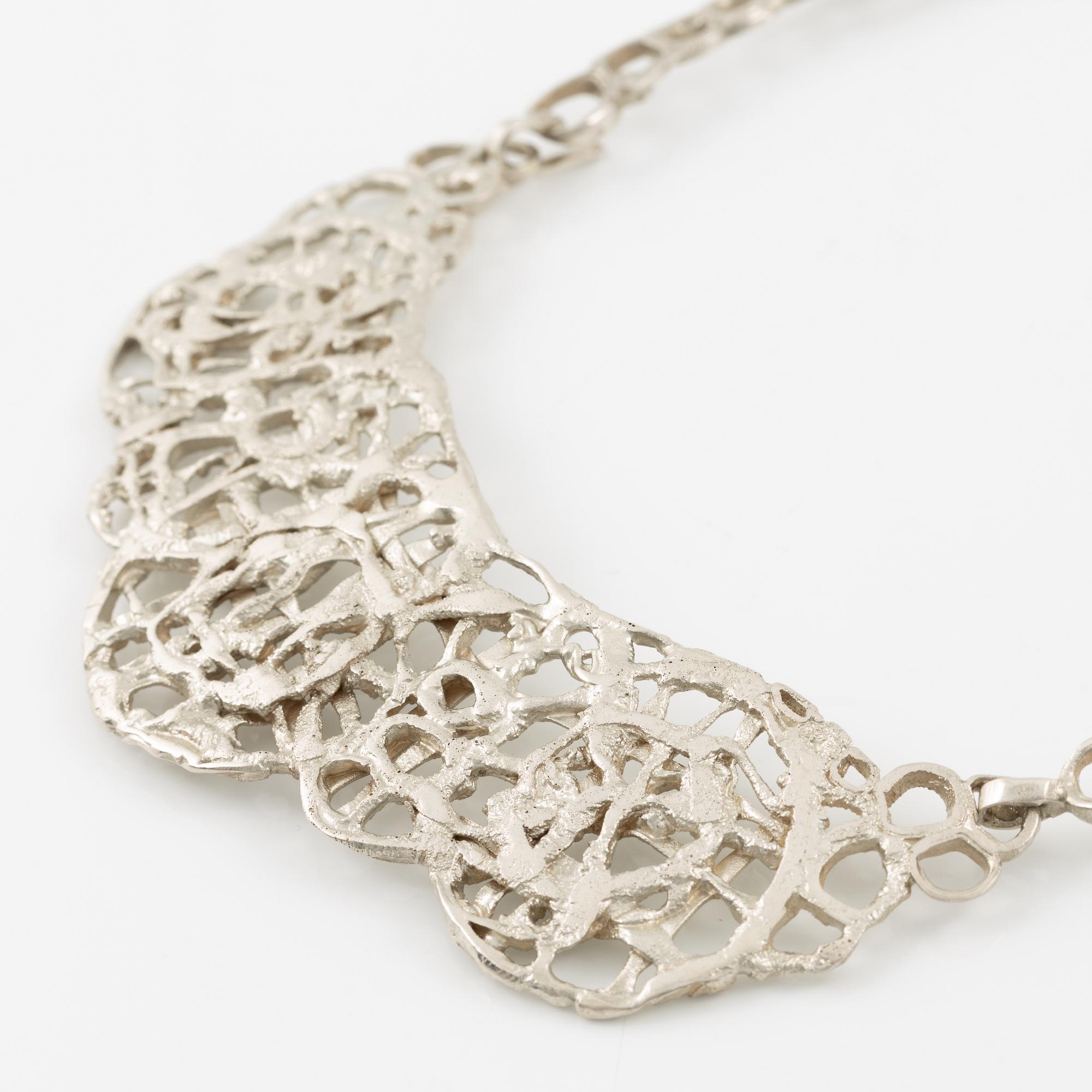 Lars Arby, collier, sterlingsilver, Göteborg 1977.