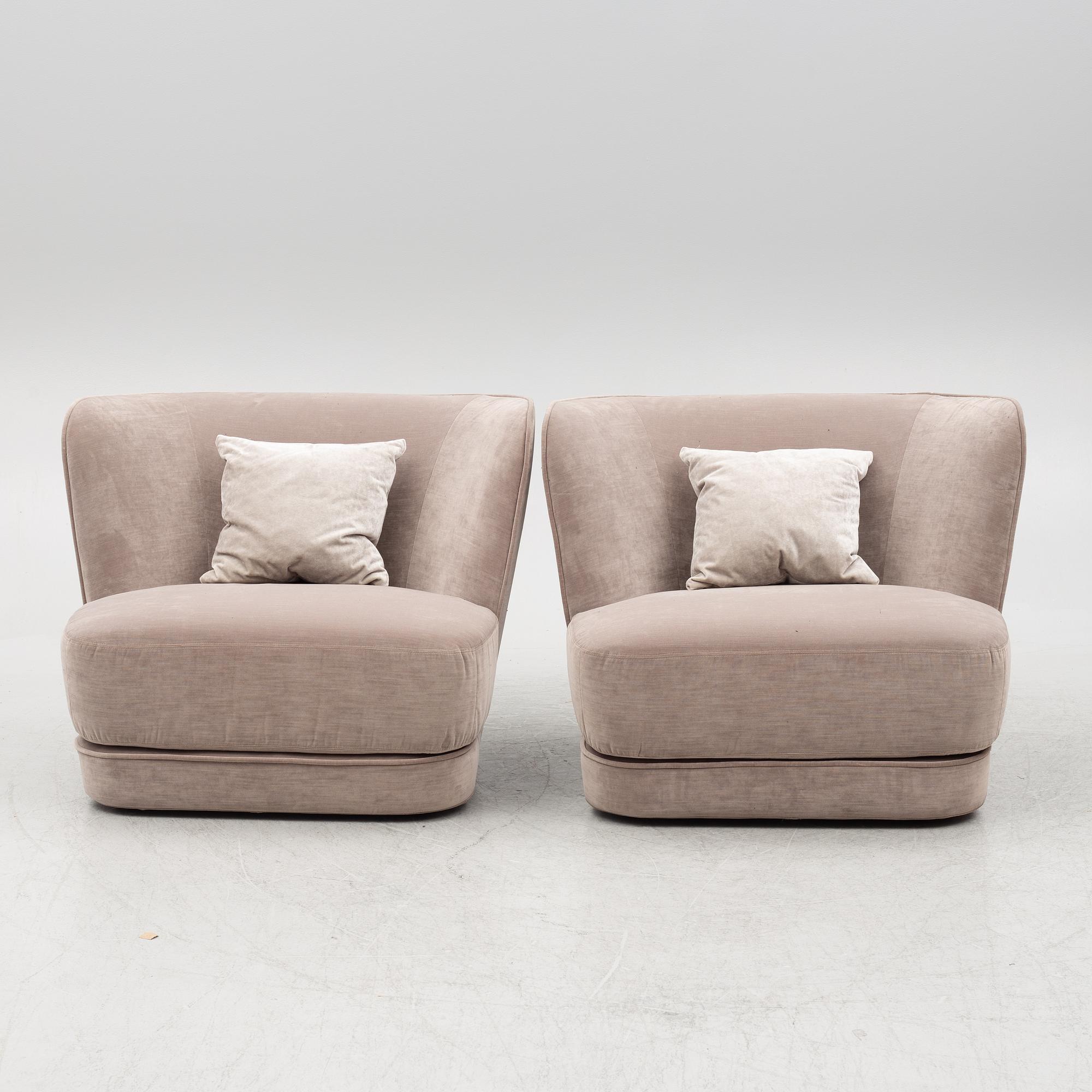 A pair of easy chairs, Casamilano, Italy, Contemporary.
