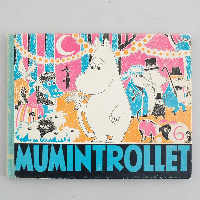 Books, 5 vol, "Mumintrollet".