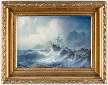 OKÄND KONSTNÄR, olja på duk,  1800-talets slut.