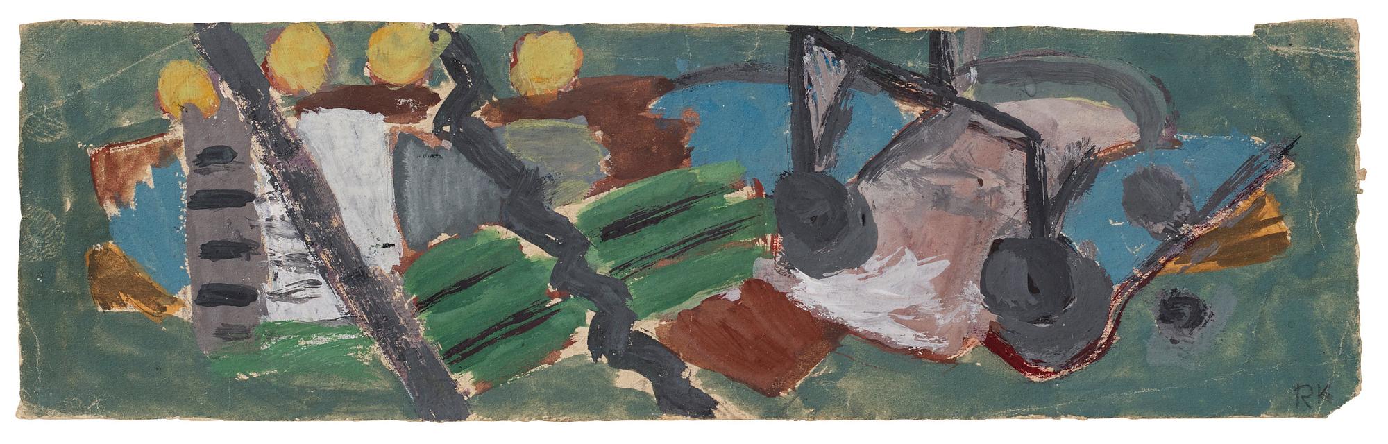 Ragnhild Keyser, Sketch for a mural at the World's fair in Paris 1937.