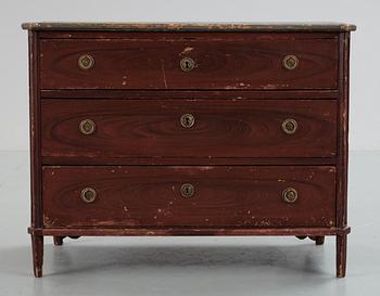 265. A Gustavian drawer, late 18th Century.
