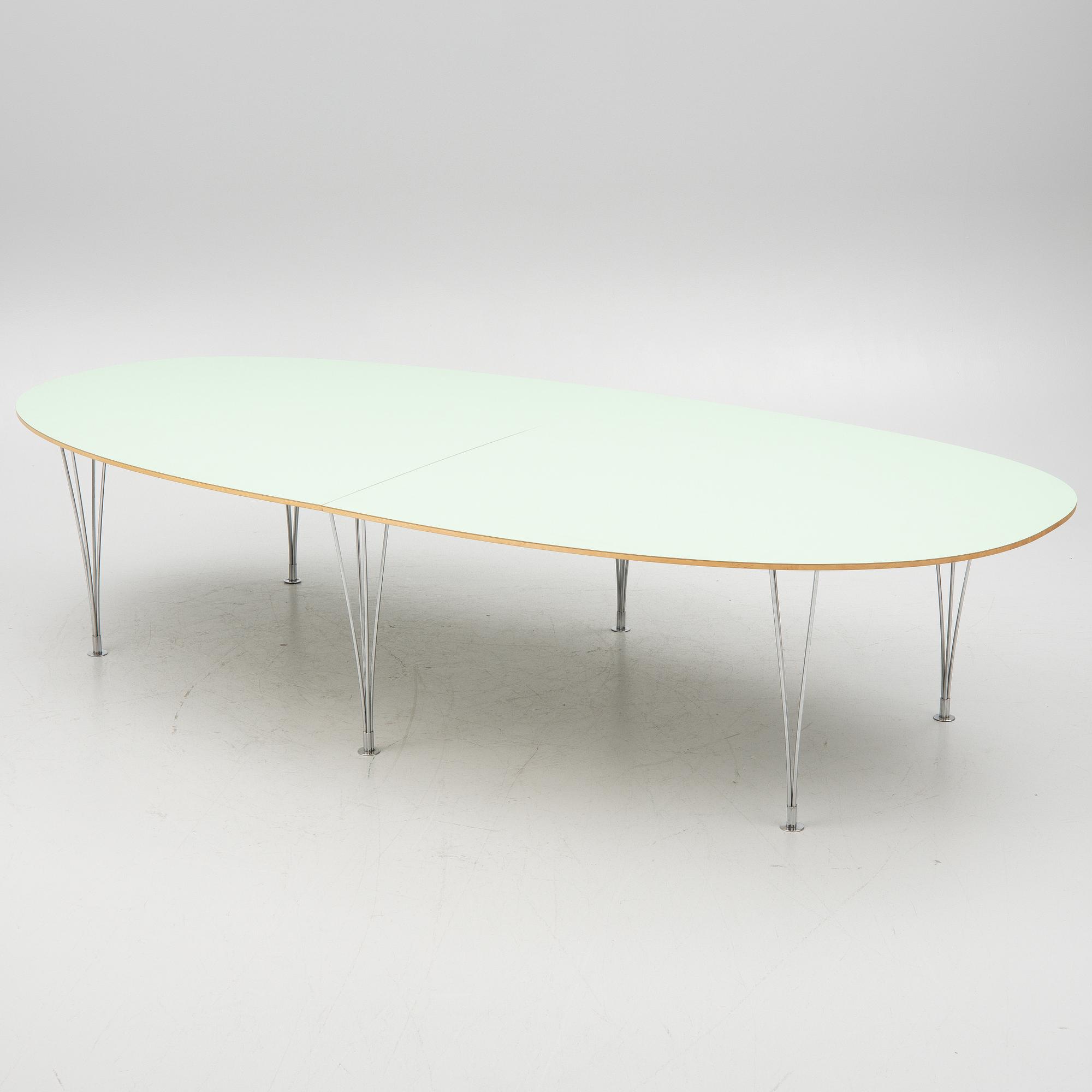 Bruno Mathsson, Piet Hein, dining table, "Superellipse", Bruno Mathsson International.