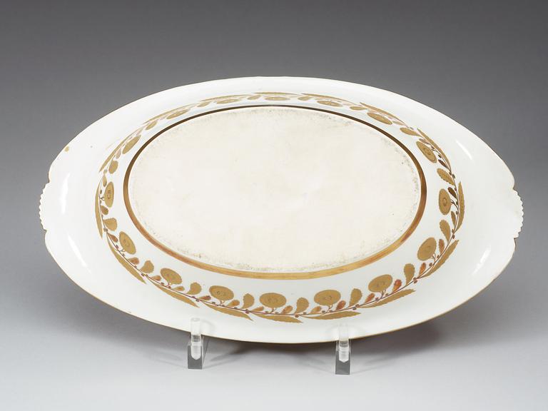 An Empire bowl, unmarked, presumably French, first half of 19th Century.