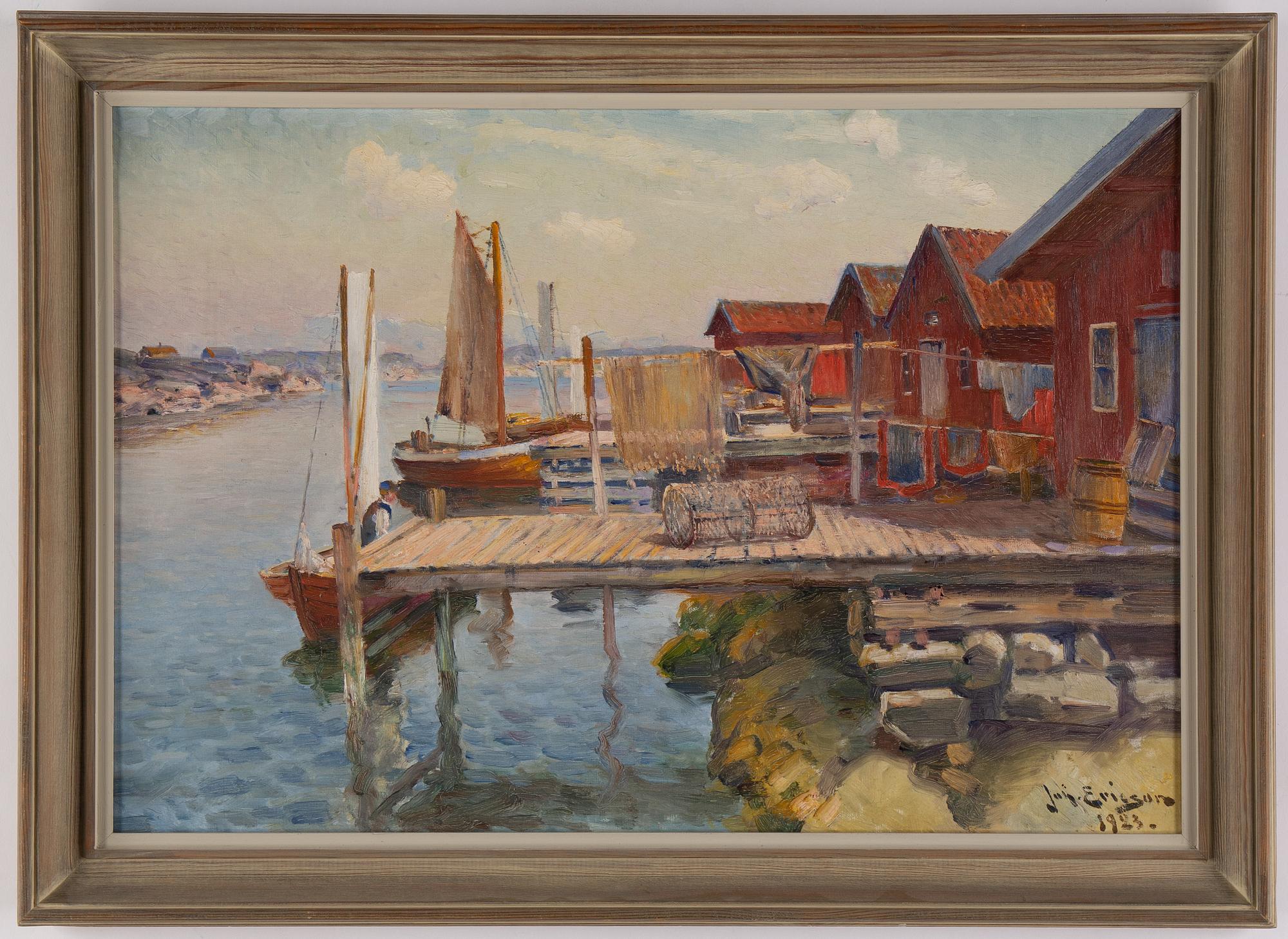 JOHAN ERICSON, oil on canvas, signed and dated 1923.