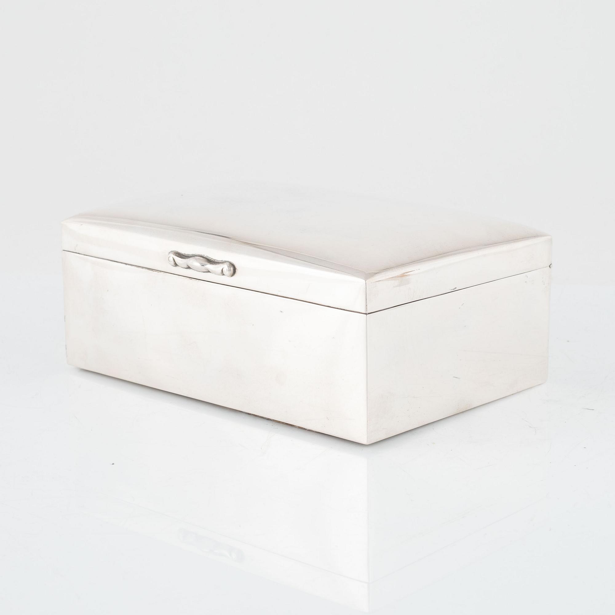 A Swedish Silver Box, mark of CG Hallberg, Stockholm 1924.