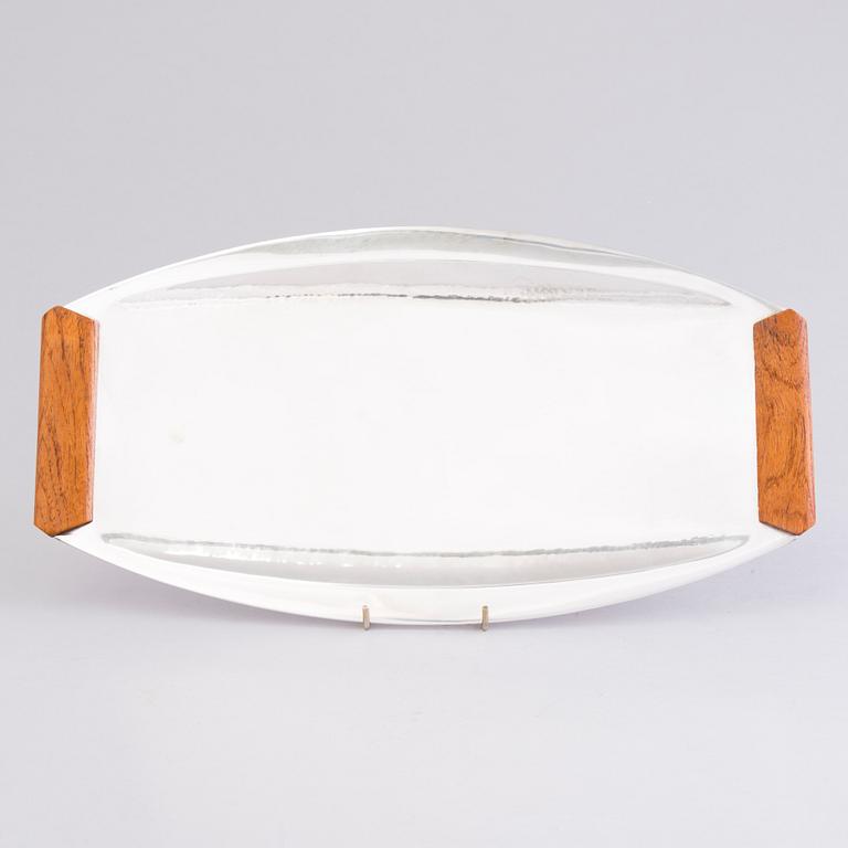 TAPIO WIRKKALA, tarjotin, hopeaa, Kultakeskus, Hämeenlinna 1963.