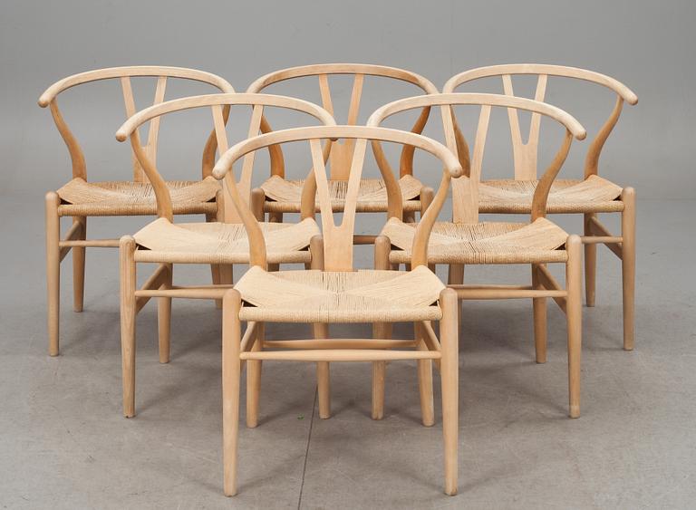 STOLAR, 6 st, "Y-stolen", Hans J. Wegner, Carl Hansen & Son.