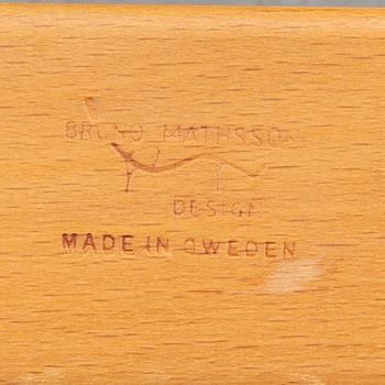 Bruno Mathsson, fåtöljer, ett par "Eva" för Firma Karl Mathsson 1976.