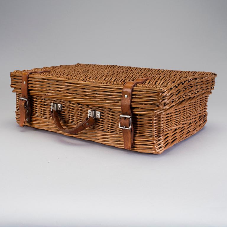 Picnic basket, Coracle, England, 1950th.