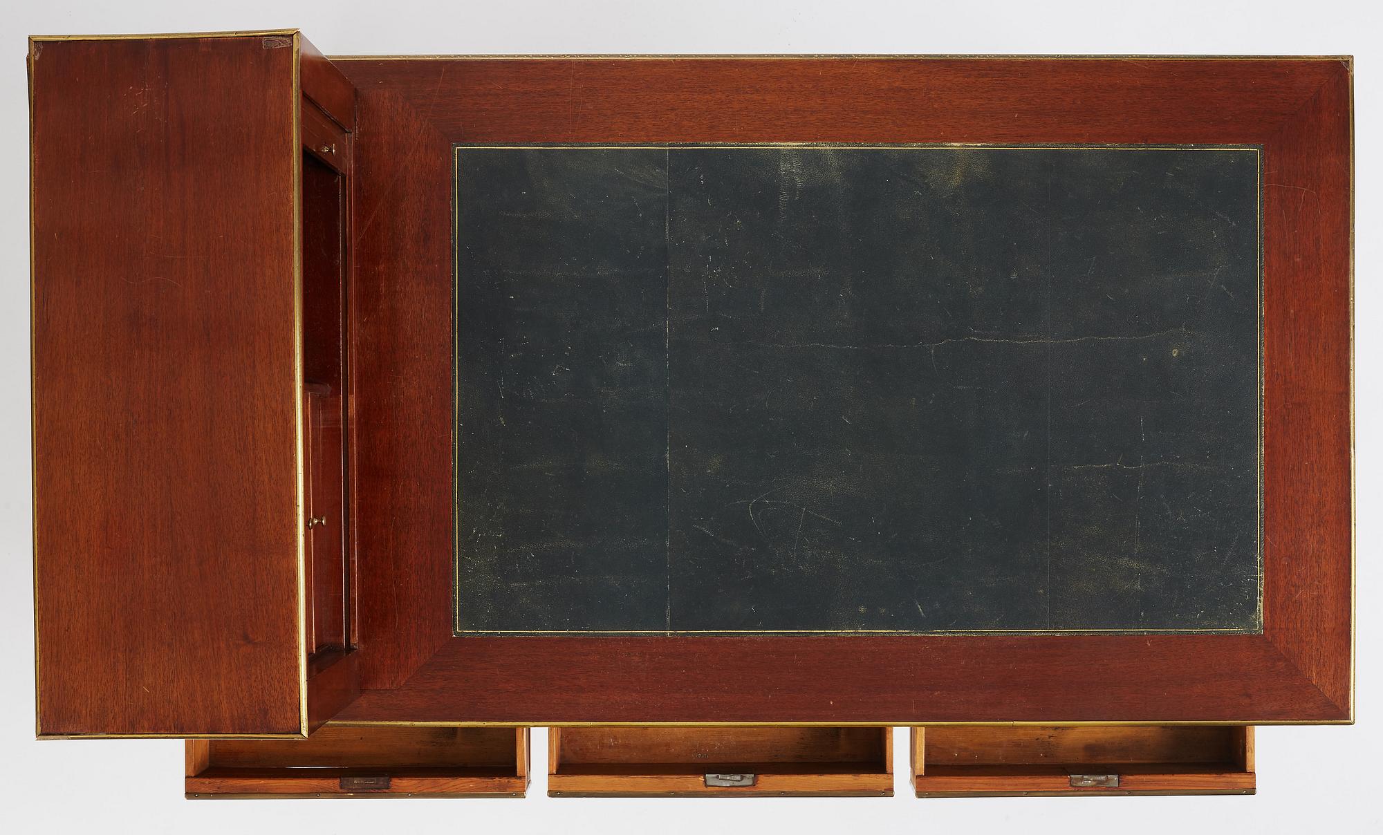 A late Gustavian style writing table, 19th century.