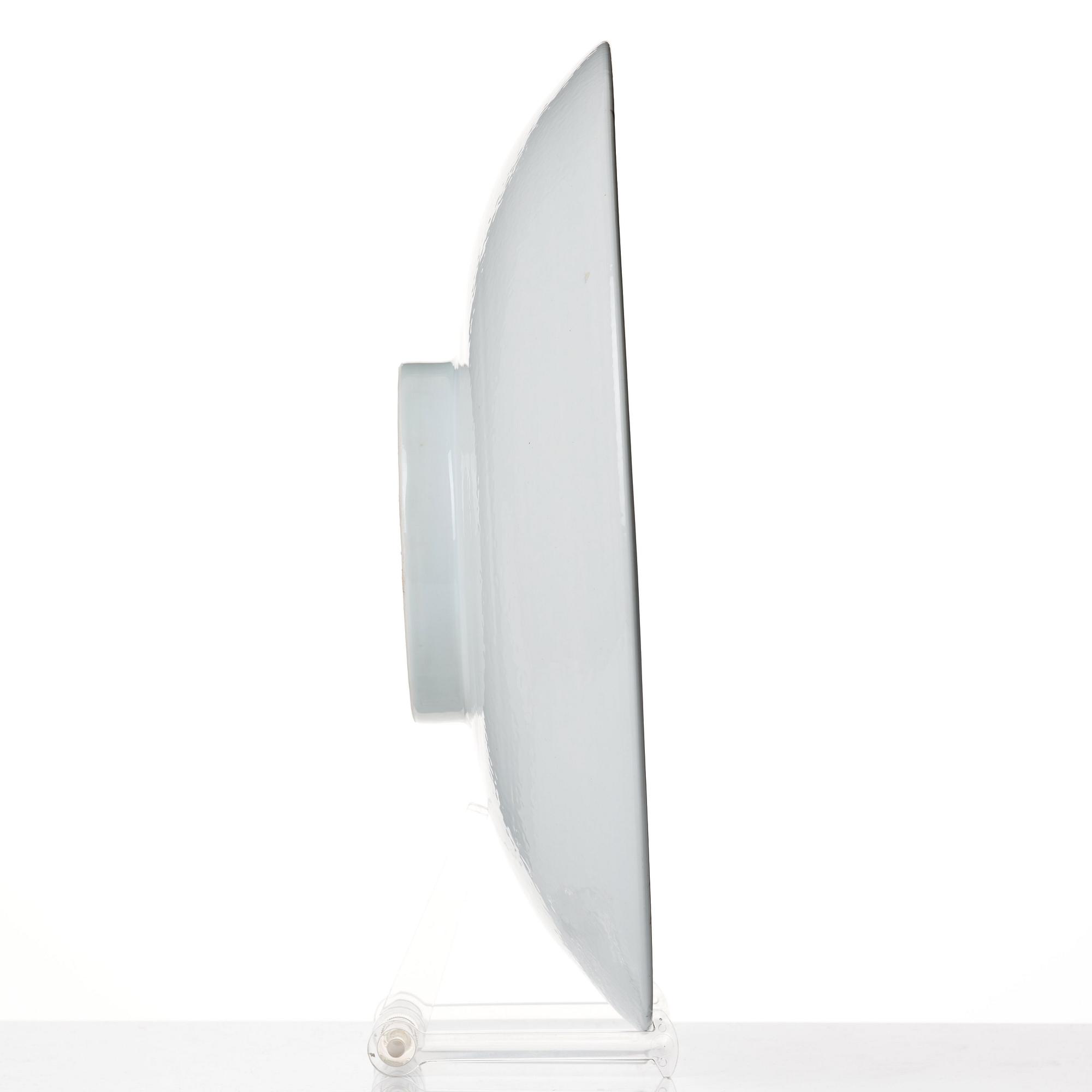 Carl-Harry Stålhane, a ceramic charger, Designhuset, Sweden 1980's.