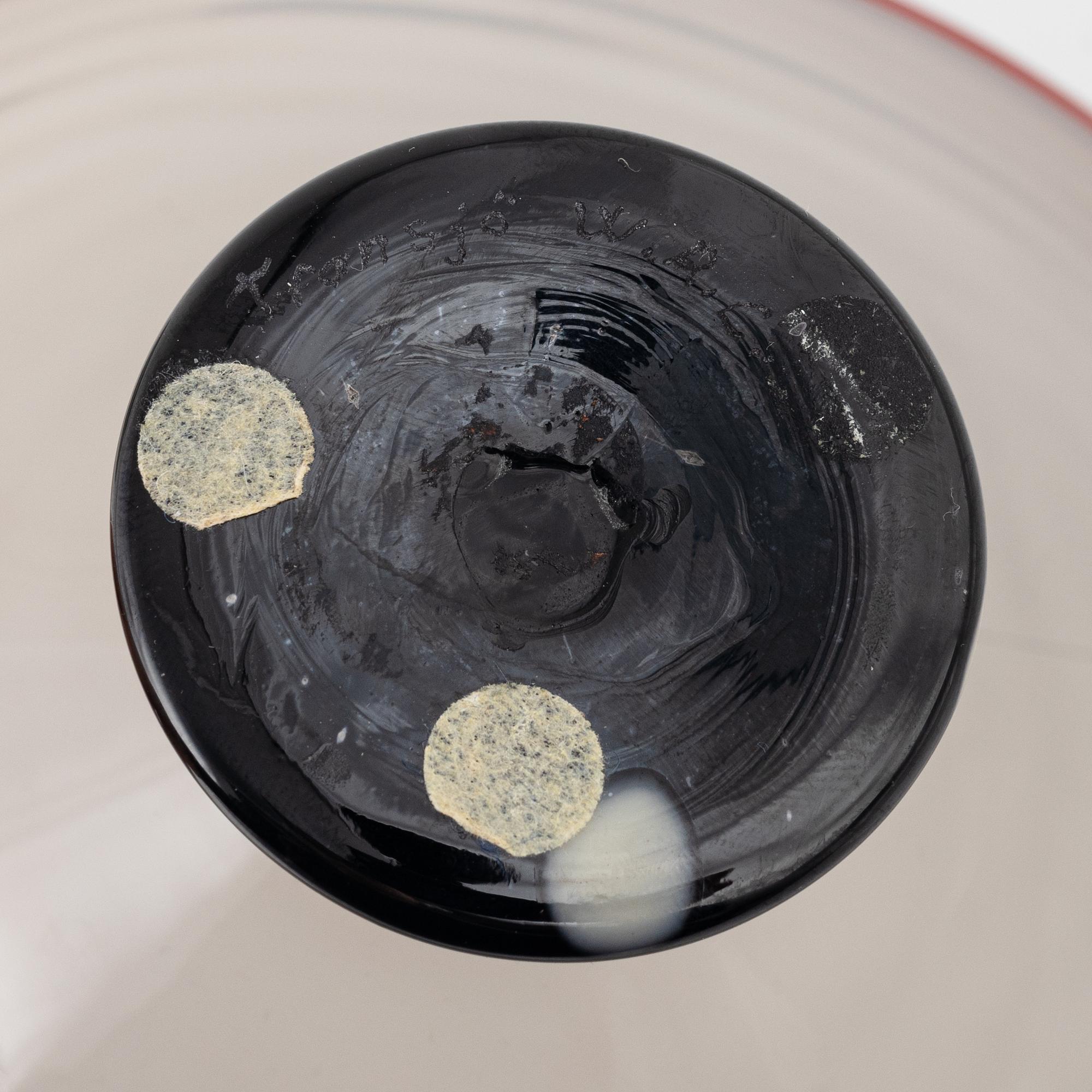 Ann Wärff-Wolf, Jan-Erik Ritzman, Sven-Åke Karlsson, a glass bowl and vase, Transjö, Sweden.