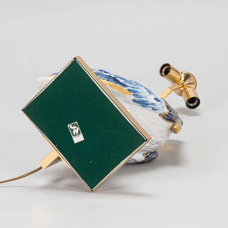 Tablelamp, model 2181 for Societa Porcellane Artistiche, Italy latter half of 20th century.