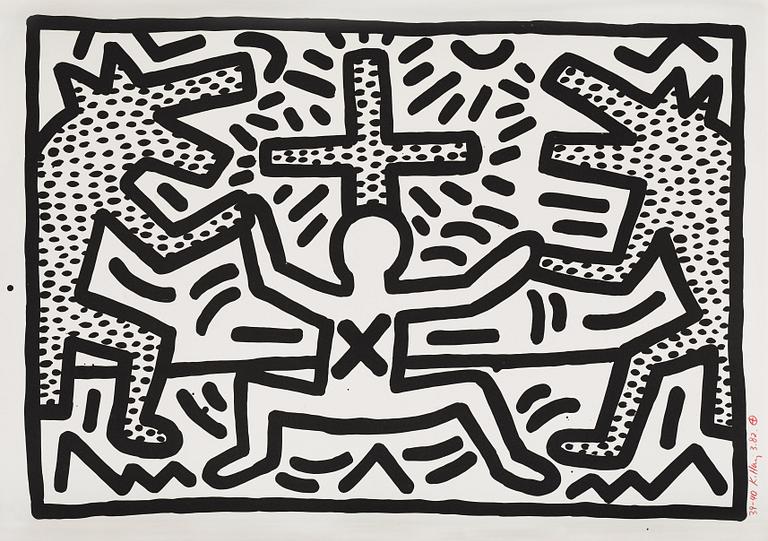 Keith Haring, "Untitled" from; "Untitled 1-6".