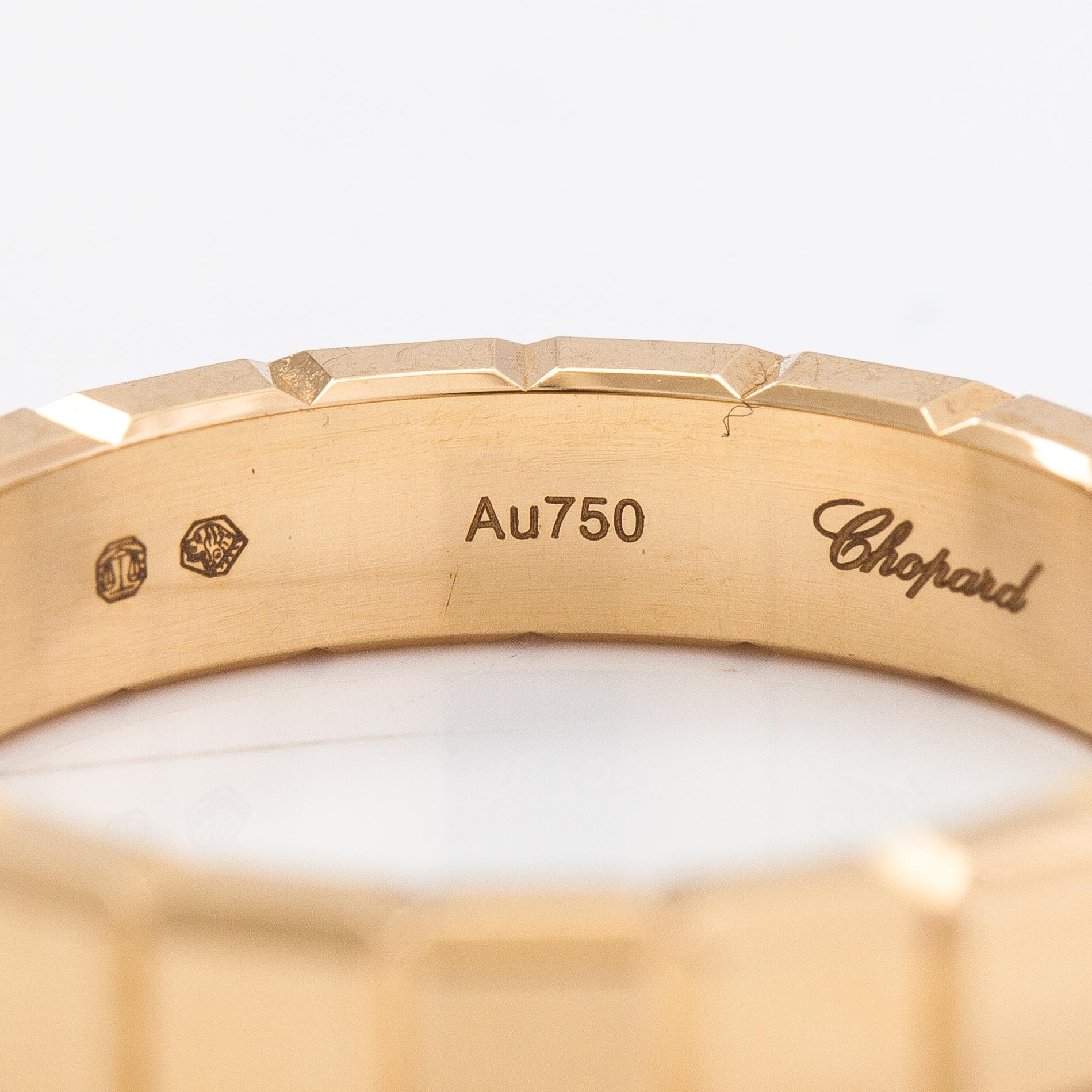 Chopard, ring "Ice cube", 18K guld. Märkt Chopard 829834, 3727179 Swiss made.