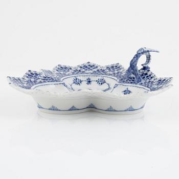 A 'Musselmalet' full-lace porcelain serving dish, Royal Copenhagen, Denmark 1979-1983.
