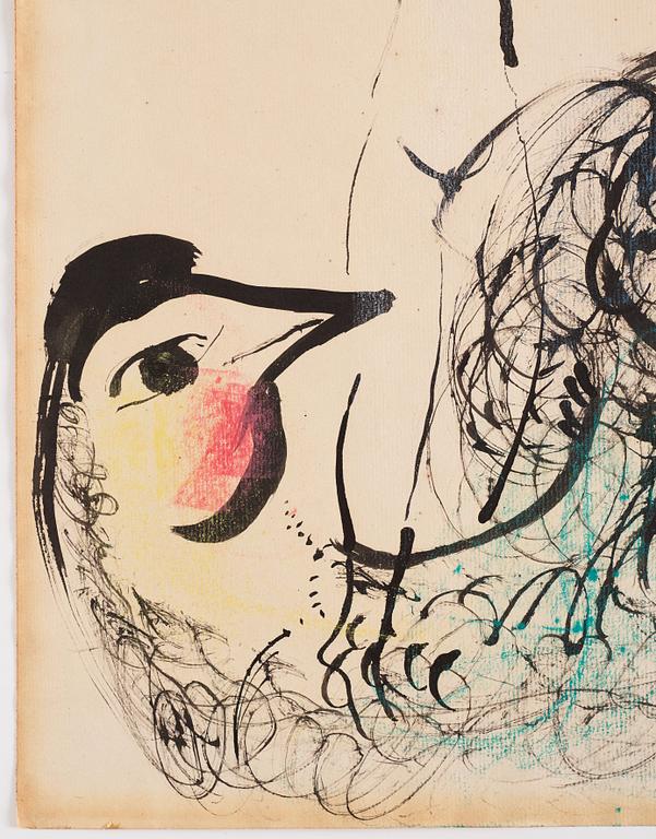 Marc Chagall, "Nu sur coq".
