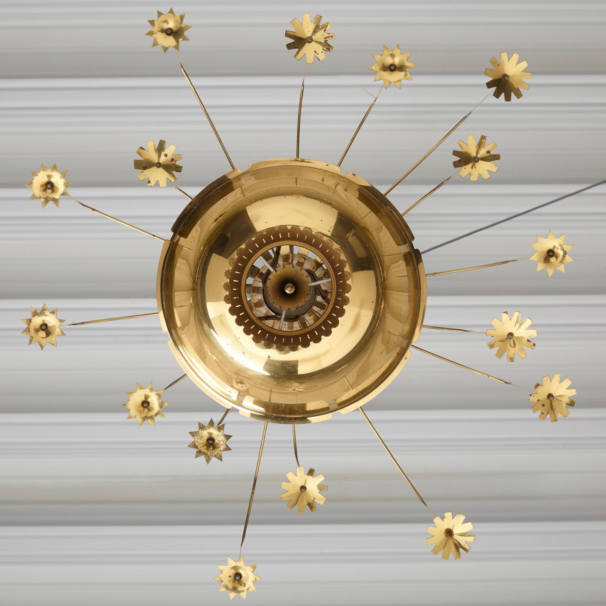 Bröderna Malmströms Lampvarufabrik, a Swedish Modern ceiling lamp, 1940's.