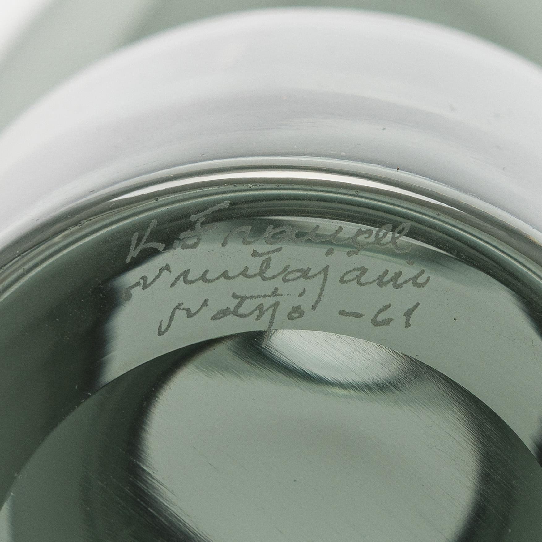 Kaj Franck, a decanter 'The Bells of Kremlin', signed K. Franck, Nuutajärvi, Notsjö -61.