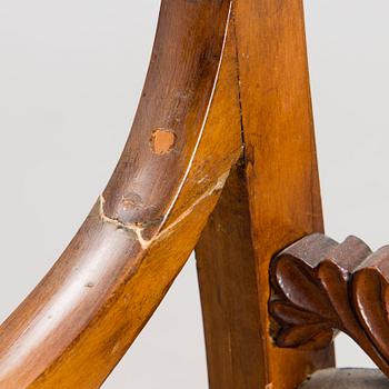 A pair of biedermeier chairs, mid-19th century.