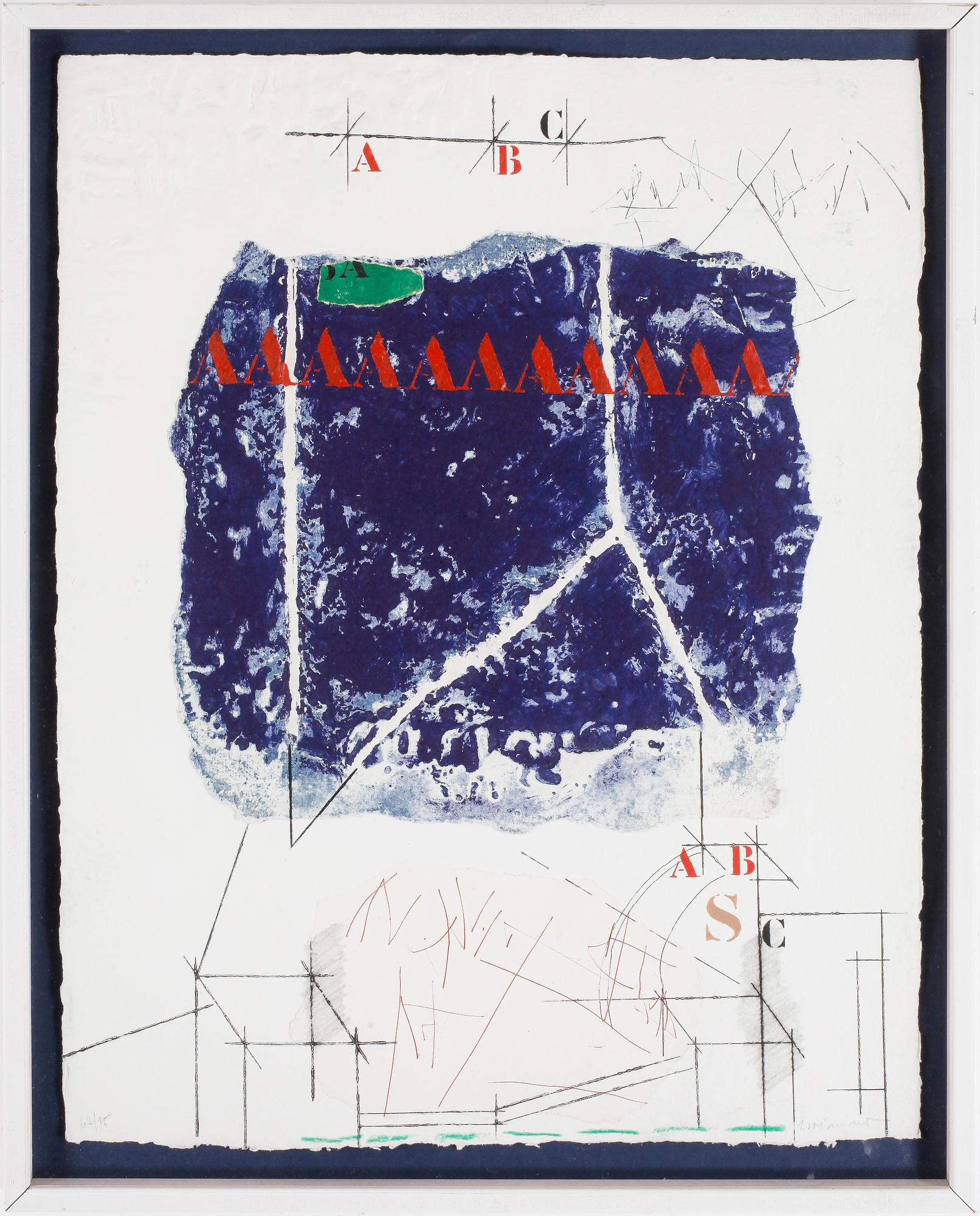 JAMES COIGNARD, carborundumetsning, signerad och numrerad 63/75.