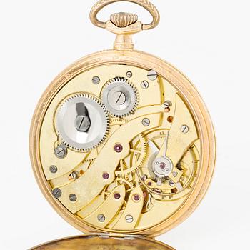 Fickur, urtavla av pärlemor, 14K guld, 48 mm.