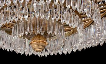 A Swedish Empire 1820/30's sixteen-light chandelier.