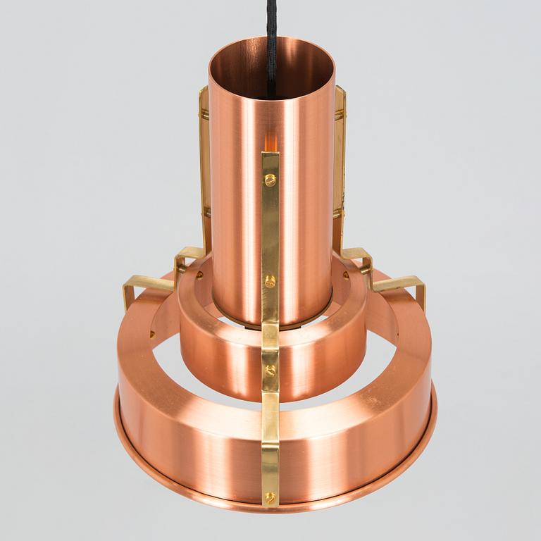 A copper pendant light for Corona group, Denmark,  second half of the 20th century.