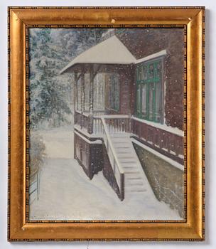 Robert Thegerström, Villa Tallbacken om vintern.