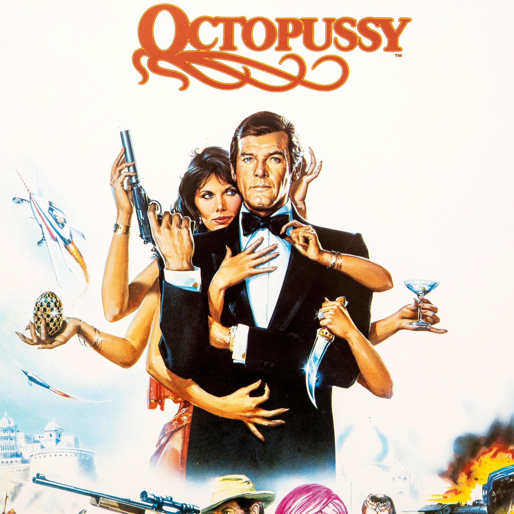 Film poster James Bond "Octopussy" Uddeholm offset 1983.