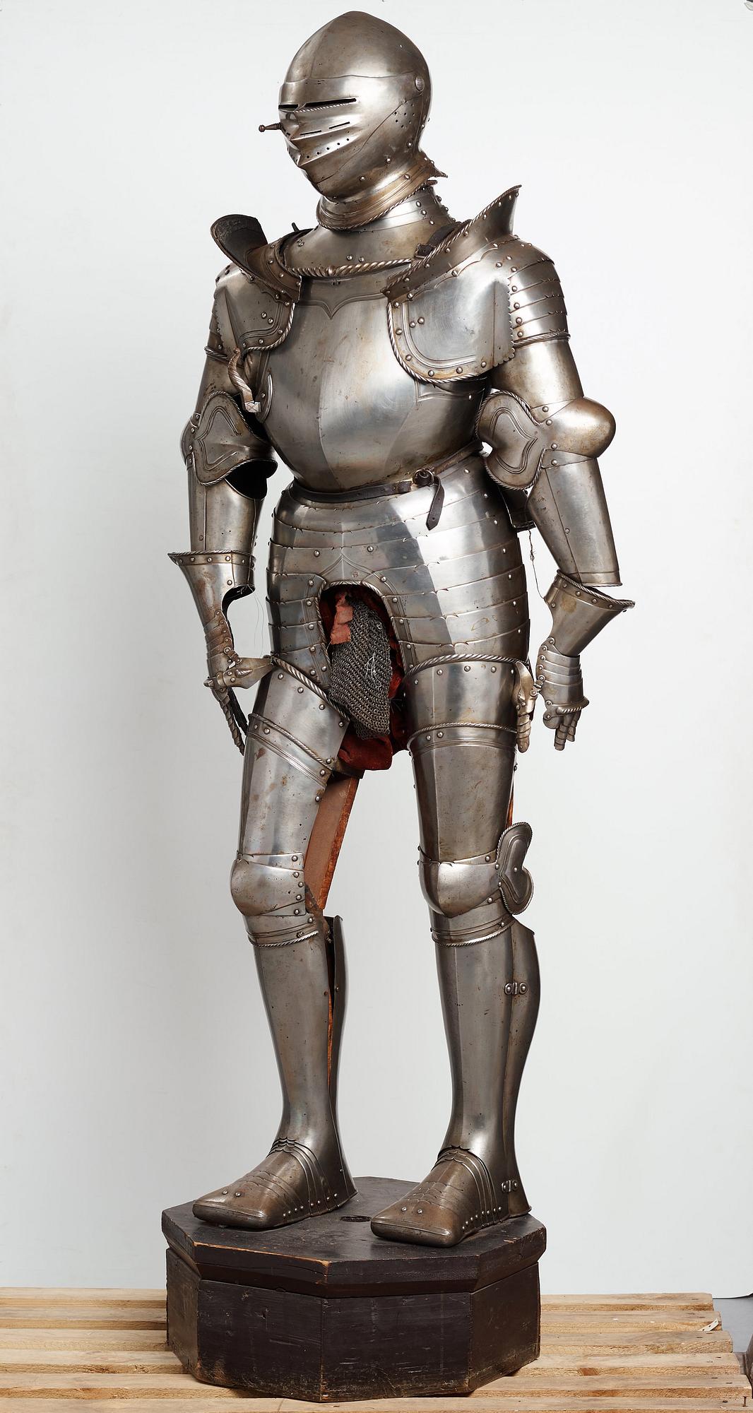 A German metal armour, composite, mid 1500's and later.