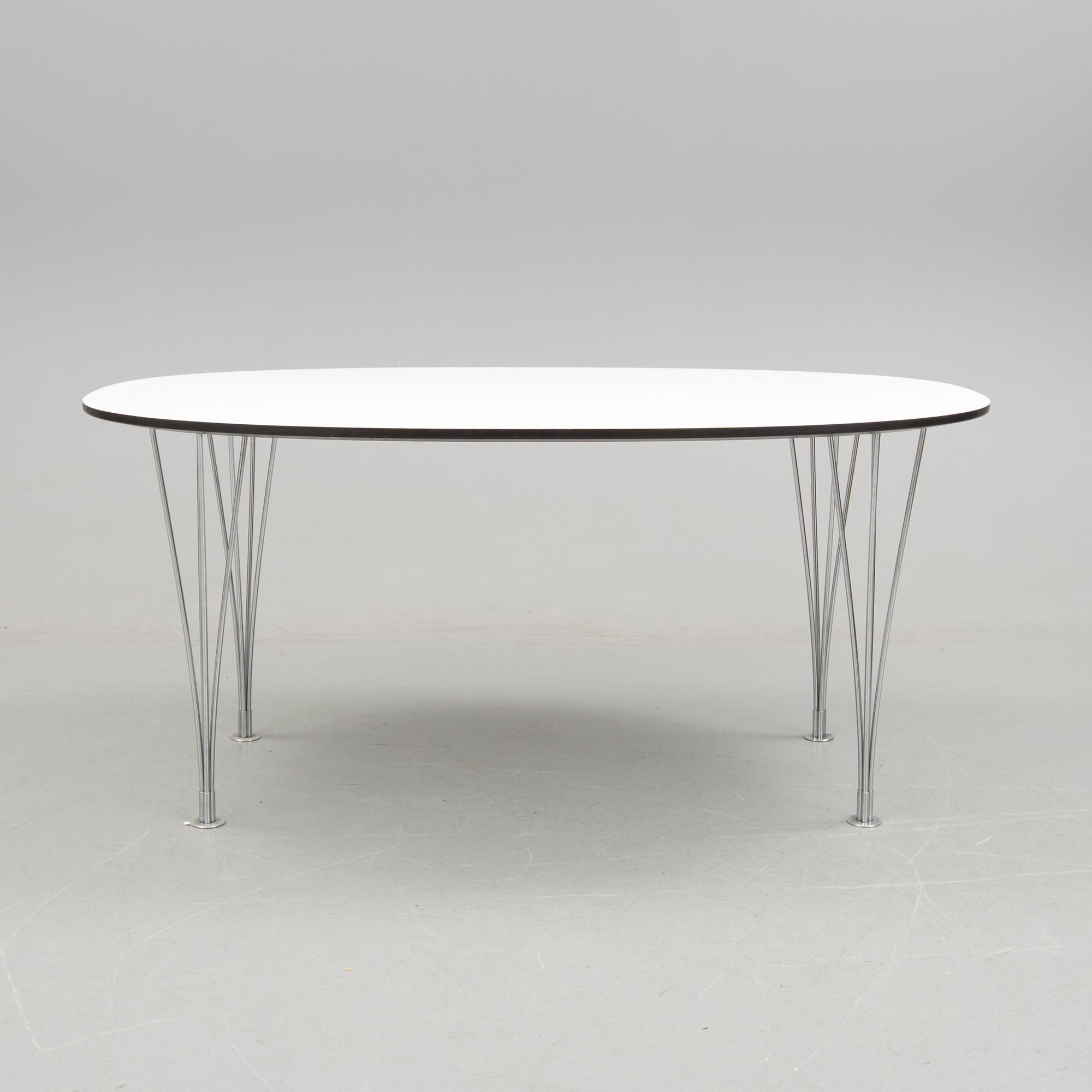 BRUNO MATHSSON, Bord, "Superellips", Bruno Mathsson och Piet Hein, Värnamo, 1900-talets andra hälft.