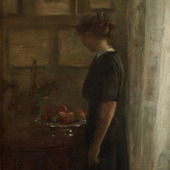 Carl Holsoe, Kvinna vid fönster.