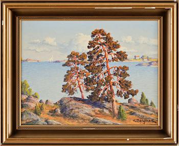 KARL BERGMAN, olja på duk, sign.