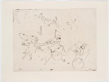MARC CHAGALL, 71 st etsningar ur upplagan om 285 exemplar på Arches/MBM/J. Perrigot-papper, 1923-1948.