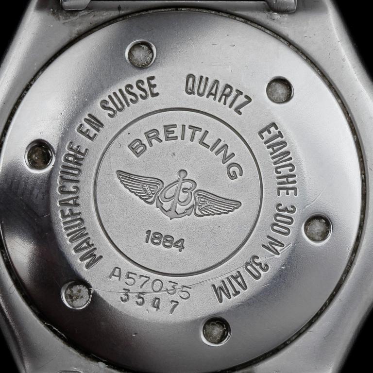 HERRARMBANDSUR, Breitling, Aeromarine, Colt, stål, 1990-tal.