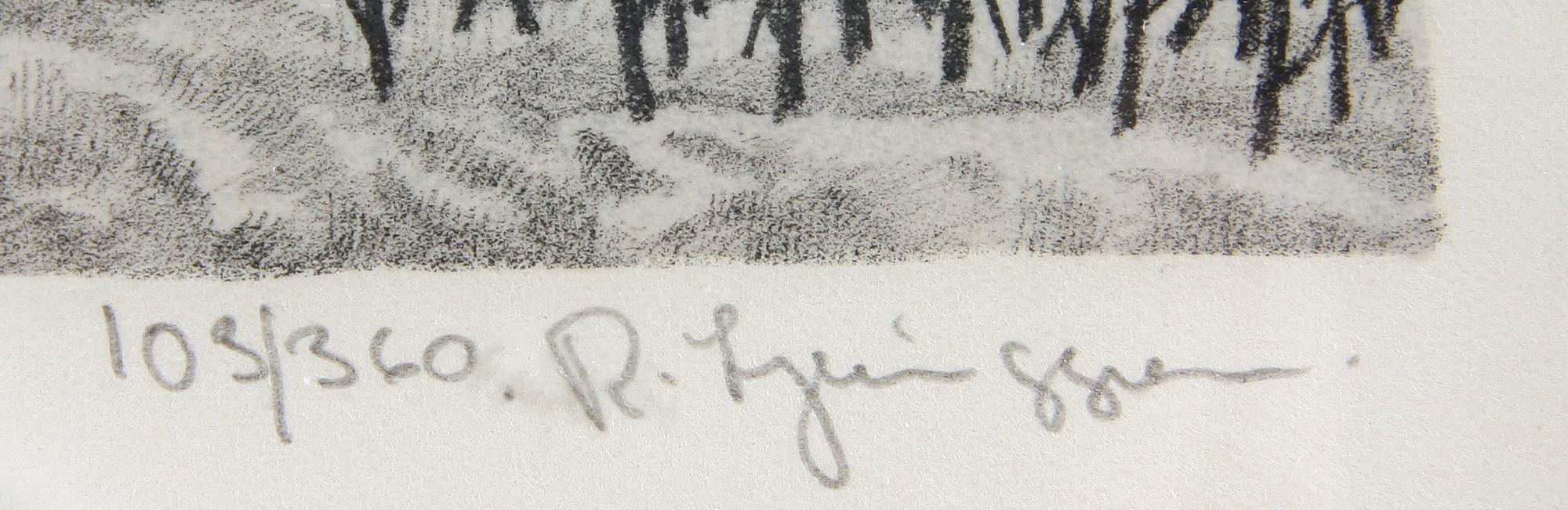 REINHOLD LJUNGGREN, färglitografi, sign och numr 103/360.